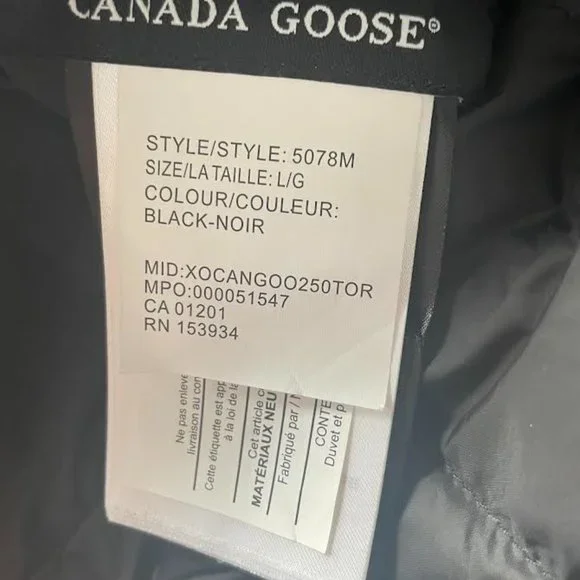 SOLD - Black Canada Goose Lodge Hoody - Picture 10 of 13